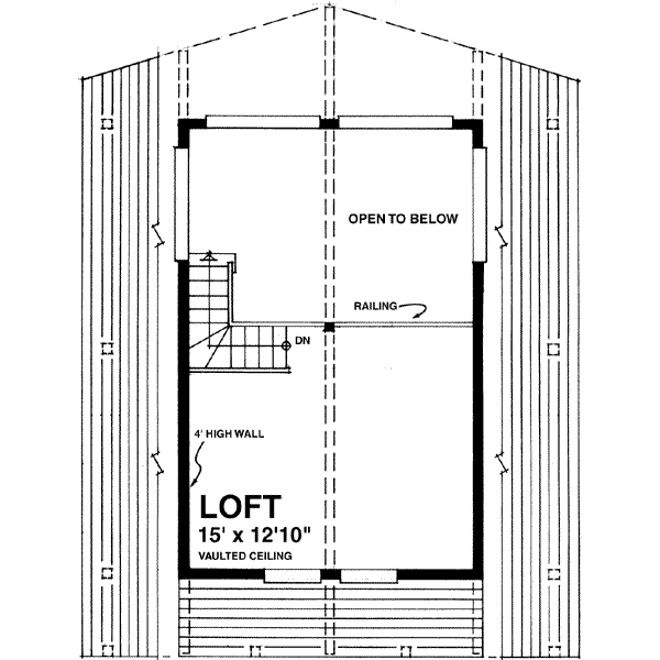 Contemporary Floor Plan - Upper Floor Plan #118-105