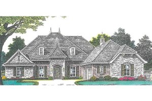 European Exterior - Front Elevation Plan #310-994