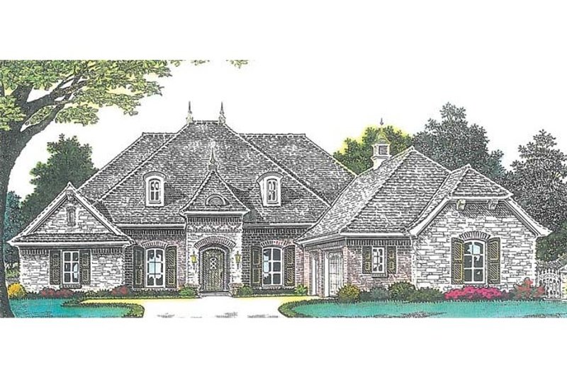 European Style House Plan - 4 Beds 3.5 Baths 2793 Sq/Ft Plan #310-994
