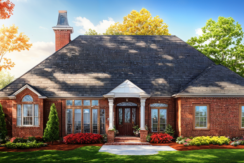 Home Plan - Country Exterior - Front Elevation Plan #30-271