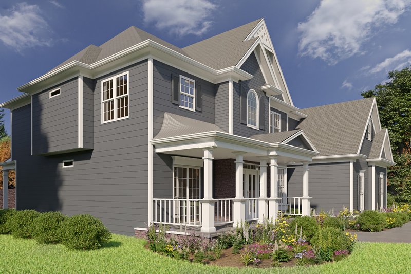 Home Plan - Exterior - Other Elevation 1 for Traditional House Plan #54-324 - 5 bed, 4 bath