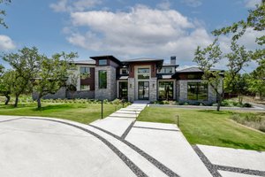 Exterior - Front Elevation 3 for Modern House Plan #1110-39 - 5 bed, 4.5 bath