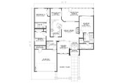 European Style House Plan - 3 Beds 2 Baths 1747 Sq/Ft Plan #17-123 