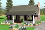 Country Style House Plan - 3 Beds 2 Baths 1483 Sq/Ft Plan #75-148 