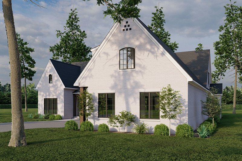 House Plan Design - Exterior - Front Elevation 3 for European House Plan #923-335 - 3 bed, 3.5 bath