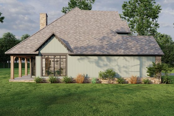 Exterior - Other Elevation 3 for Traditional House Plan #17-2881 - 4 bed, 3 bath