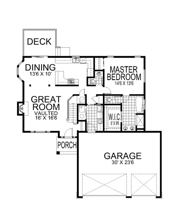 Dream House Plan - Craftsman Floor Plan - Main Floor Plan #112-278