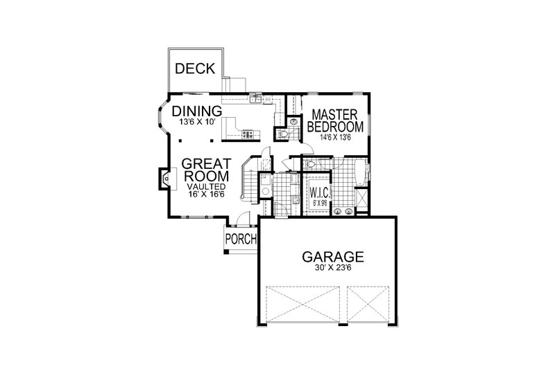 House Blueprint - Floor Plan - Main Floor for Craftsman House Plan #112-278 - 4 bed, 2.5 bath