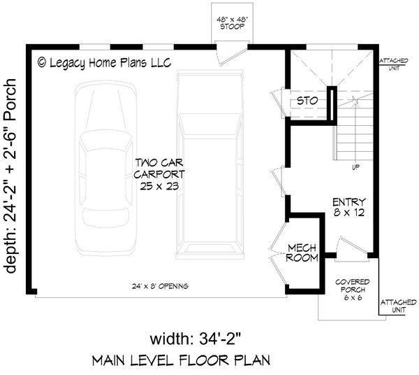 House Blueprint - Contemporary Floor Plan - Main Floor Plan #932-644