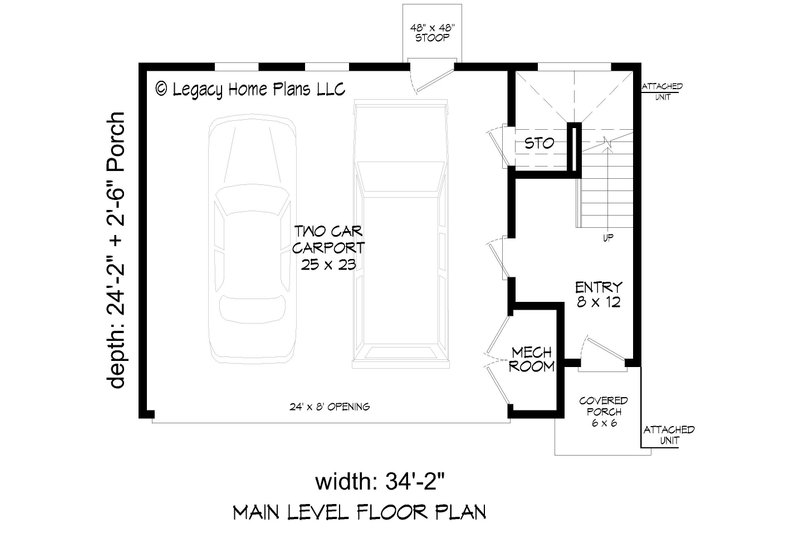 Dream House Plan - Floor Plan - Main Floor for Contemporary House Plan #932-644 - 3 bed, 3 bath