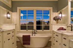 Interior - Master Bathroom for European House Plan #51-370 - 3 bed, 2.5 bath