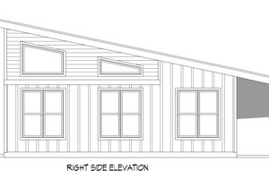 Exterior - Other Elevation 1 for Modern House Plan #932-425, 1 bath