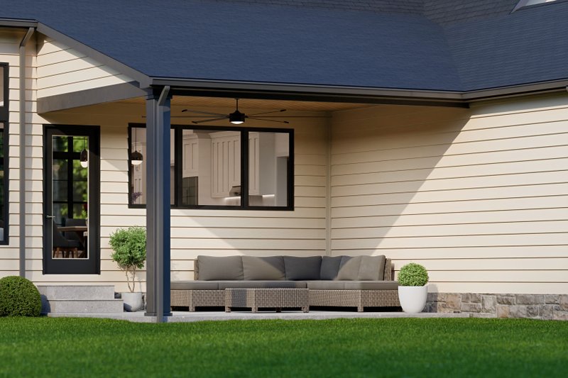 Architectural House Design - Exterior - Other Elevation 1 for Country House Plan #1089-23 - 3 bed, 2 bath