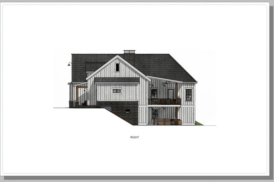 Exterior - Other Elevation 1 for Farmhouse House Plan #1069-28 - 3 bed, 2.5 bath