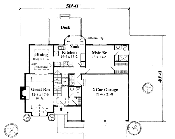 Traditional Floor Plan - Main Floor Plan #75-133