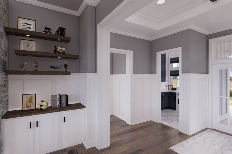 House Blueprint - Interior - Entry 1 for Farmhouse House Plan #51-1249 - 3 bed, 2 bath