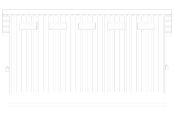 Exterior - Other Elevation 4 for Modern House Plan #1060-233, 0 bath