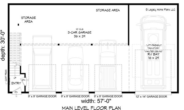 Dream House Plan - Contemporary Floor Plan - Main Floor Plan #932-307