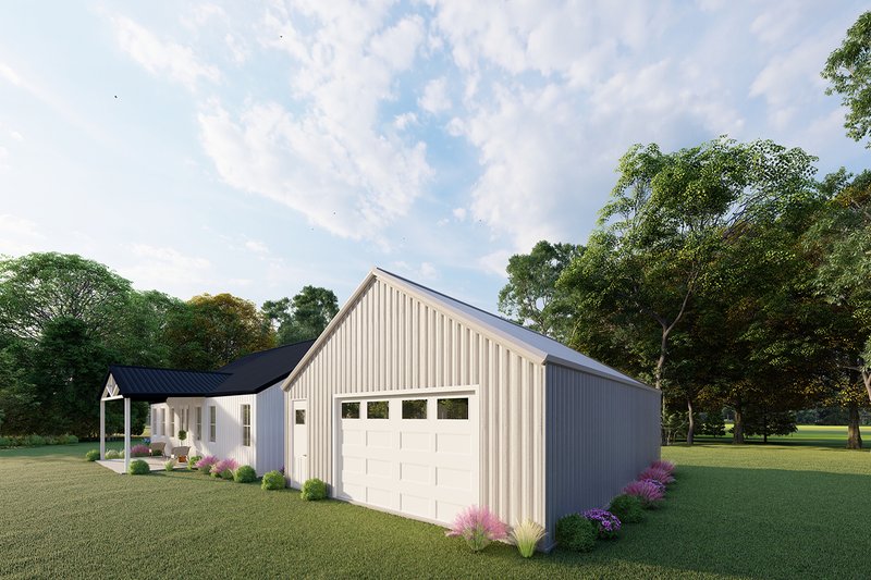 House Blueprint - Exterior - Other Elevation 5 for Barndominium House Plan #1107-31 - 3 bed, 2 bath