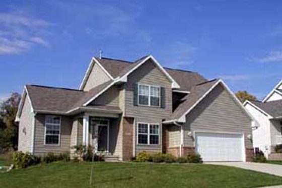 Exterior - Front Elevation for Traditional House Plan #70-278 - 4 bed, 2.5 bath