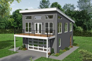 Contemporary Exterior - Front Elevation Plan #932-216