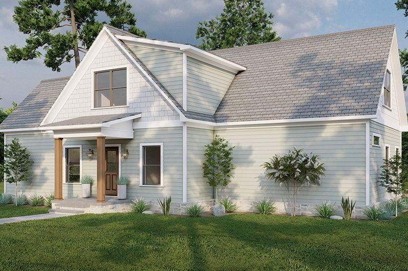 House Blueprint - Exterior - Front Elevation 5 for Craftsman House Plan #923-310 - 3 bed, 2.5 bath