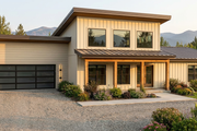 Modern Style House Plan - 5 Beds 2 Baths 2250 Sq/Ft Plan #923-483 Exterior 