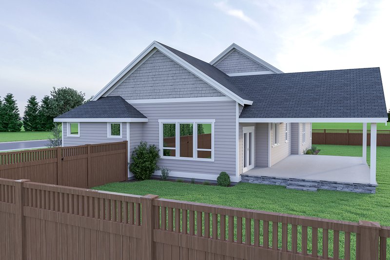 Dream House Plan - Exterior - Other Elevation 1 for Craftsman House Plan #1070-43 - 4 bed, 2.5 bath