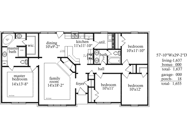 Traditional Floor Plan - Main Floor Plan #69-182