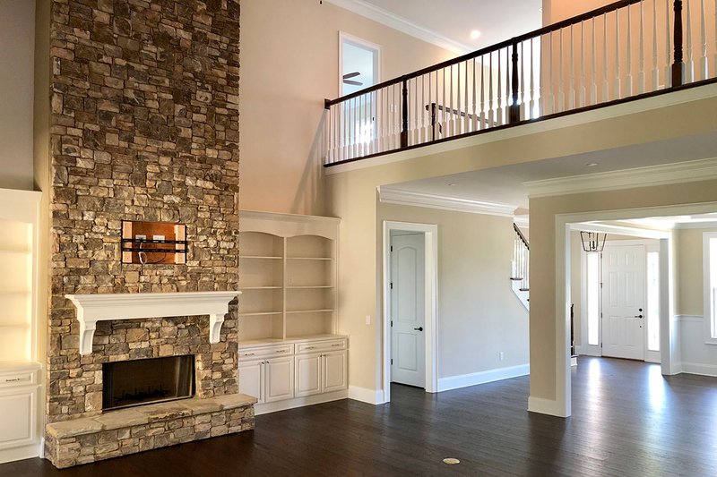 House Blueprint - Interior - Family Room 1 for Farmhouse House Plan #437-92 - 4 bed, 4.5 bath