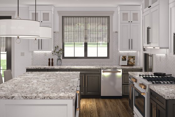 Interior - Kitchen 2 for Colonial House Plan #455-467 - 3 bed, 3.5 bath