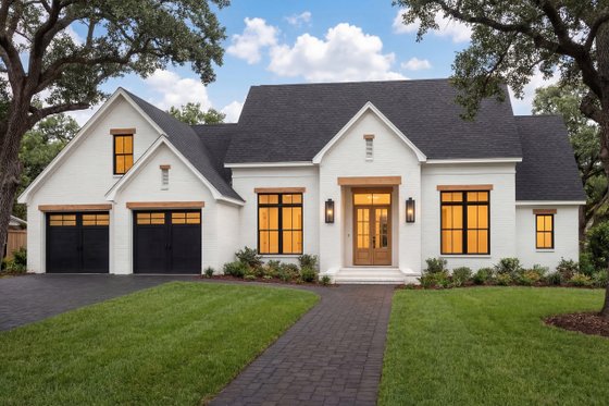 Exterior - Front Elevation 3 for Farmhouse House Plan #430-235 - 3 bed, 2 bath