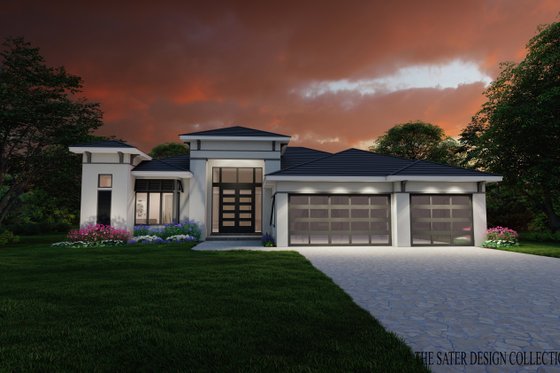 Exterior - Front Elevation 3 for Modern House Plan #930-551 - 3 bed, 1.5 bath