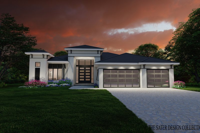 Dream House Plan - Exterior - Front Elevation 3 for Modern House Plan #930-551 - 3 bed, 1.5 bath