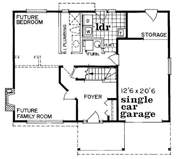 Traditional Floor Plan - Main Floor Plan #47-358