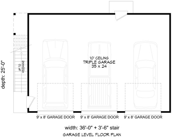 Contemporary Floor Plan - Main Floor Plan #932-1097