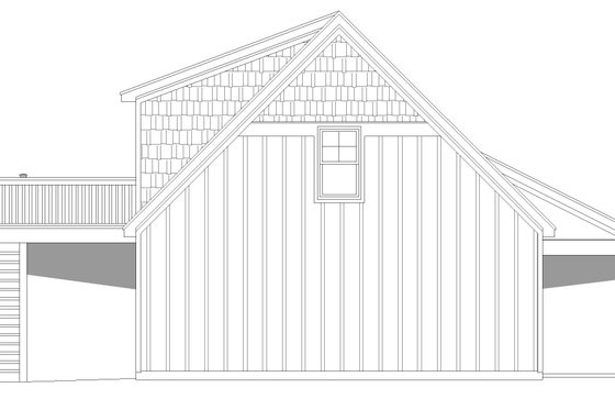 Exterior - Other Elevation 1 for Country House Plan #932-91 - 1 bed, 1 bath
