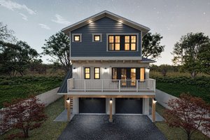 Craftsman Exterior - Front Elevation Plan #1101-39