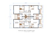 Contemporary Style House Plan - 2 Beds 2 Baths 8896 Sq/Ft Plan #535-11 Floor 