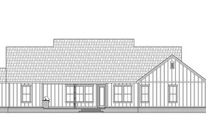 Exterior - Rear Elevation for Farmhouse House Plan #1074-36 - 4 bed, 2.5 bath