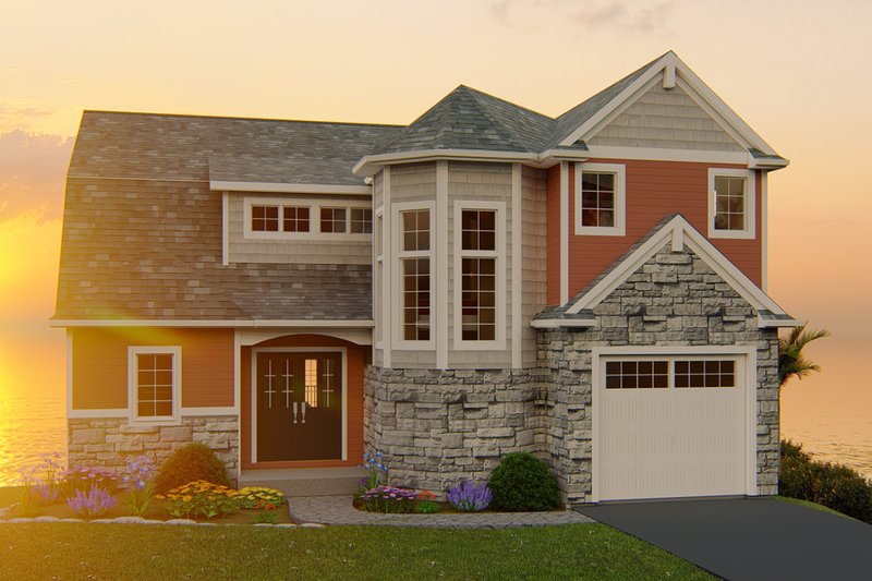 Home Plan - Craftsman Exterior - Front Elevation Plan #1064-13