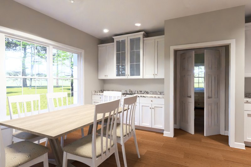 Architectural House Design - Interior - Dining Room for Craftsman House Plan #513-2432 - 3 bed, 2 bath