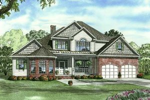 Traditional Exterior - Front Elevation Plan #17-2132