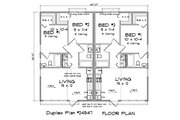 Cottage Style House Plan - 2 Beds 2 Baths 1320 Sq/Ft Plan #513-2340 
