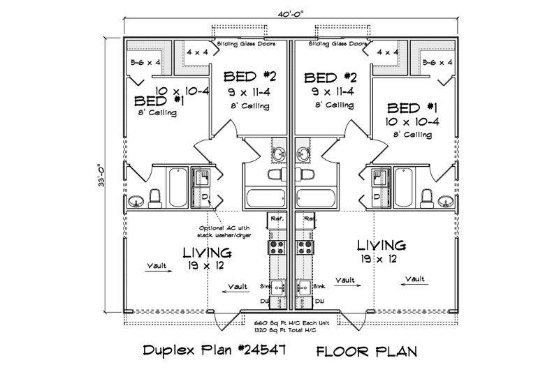 Dream House Plan - Floor Plan - Main Floor for Cottage House Plan #513-2340 - 2 bed, 2 bath