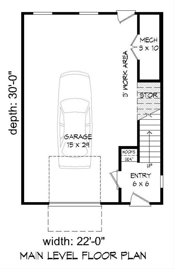 Architectural House Design - Contemporary Floor Plan - Main Floor Plan #932-127