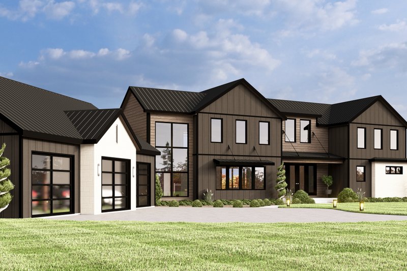Architectural House Design - Contemporary Exterior - Front Elevation Plan #1064-367