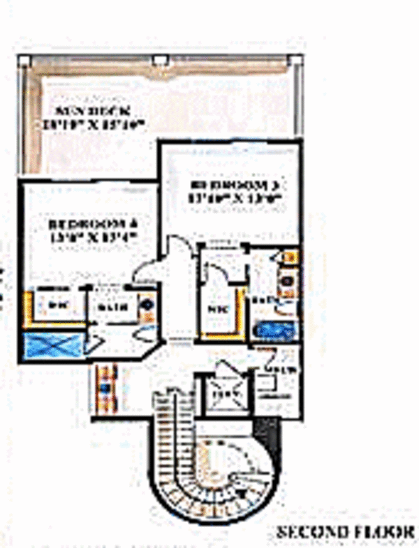 Mediterranean Floor Plan - Upper Floor Plan #27-268
