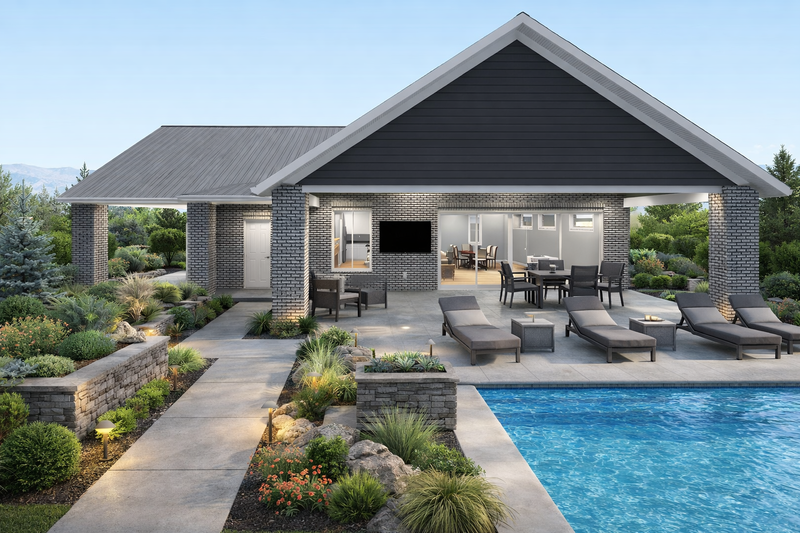 Dream House Plan - Exterior - Front Elevation 2 for Traditional House Plan #1060-485, 1 bath