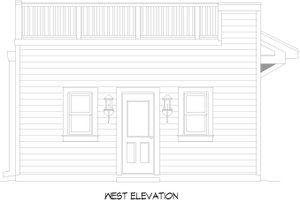 Exterior - Front Elevation 3 for Contemporary House Plan #932-639, 0 bath